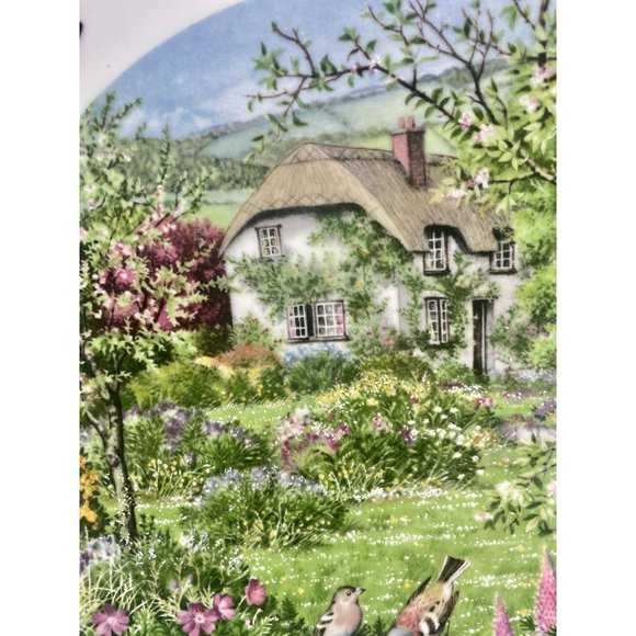 Franklin porcelain plate by Peter Banett, made in England, blue 9 1/4", Limited - Picture 12 of 17